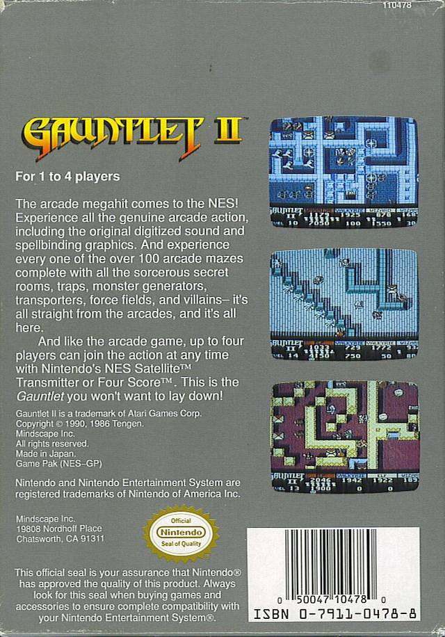 Gauntlet II - (NES) Nintendo Entertainment System [Pre-Owned] Video Games Mindscape   