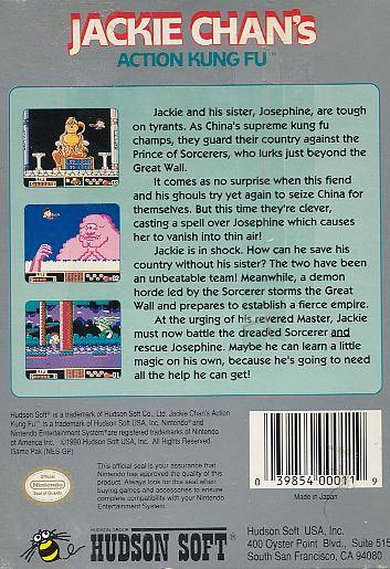 Jackie Chan's Action Kung Fu - (NES) Nintendo Entertainment System [Pre-Owned] Video Games Hudson   