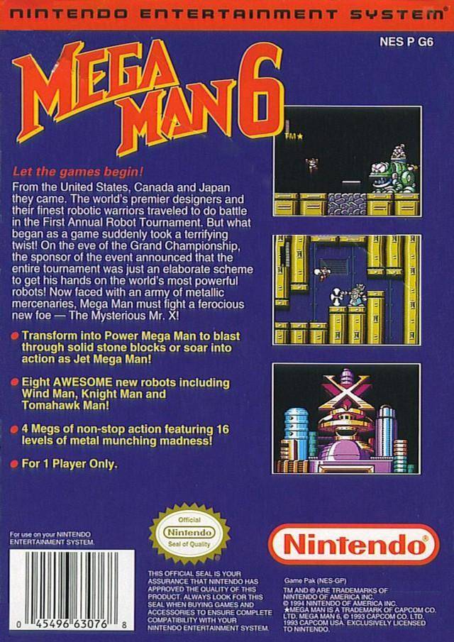 Mega Man 6 - (NES) Nintendo Entertainment System  [Pre-Owned] Video Games Nintendo   