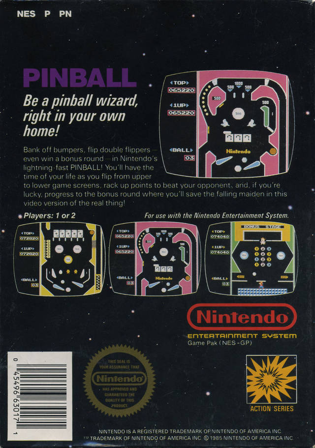 Pinball - (NES) Nintendo Entertainment System [Pre-Owned] Video Games Nintendo   