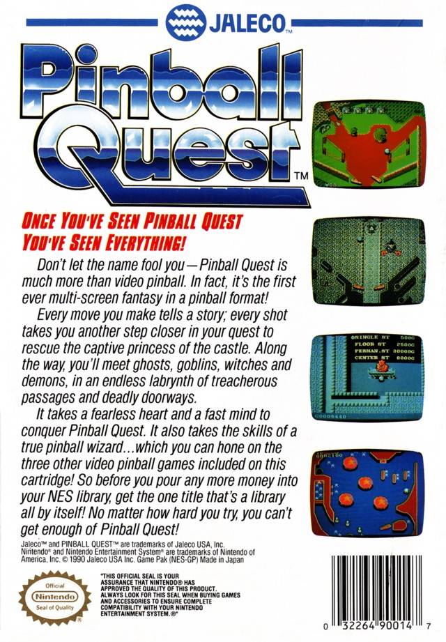 Pinball Quest - (NES) Nintendo Entertainment System [Pre-Owned] Video Games Jaleco Entertainment   