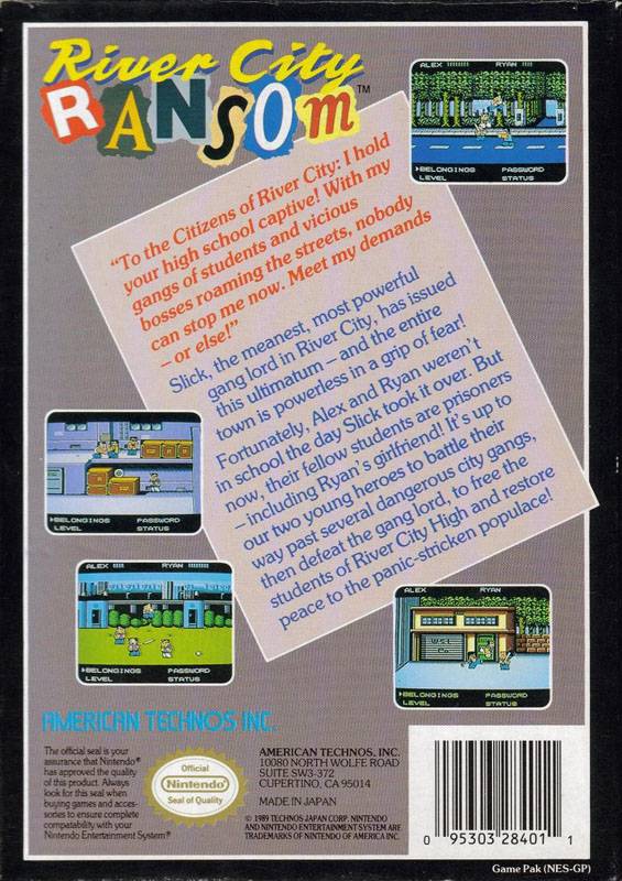 River City Ransom - (NES) Nintendo Entertainment System [Pre-Owned] Video Games Technos   