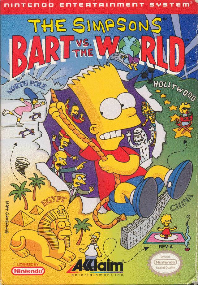 The Simpsons: Bart vs. the World - (NES) Nintendo Entertainment System [Pre-Owned] Video Games Acclaim   