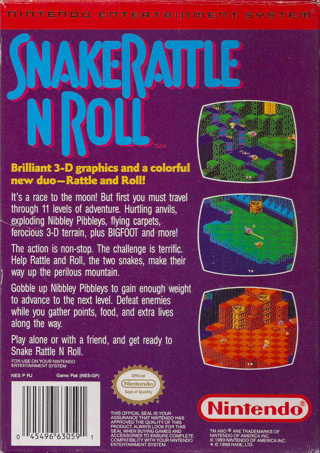 Snake Rattle n Roll - (NES) Nintendo Entertainment System [Pre-Owned] Video Games Nintendo   