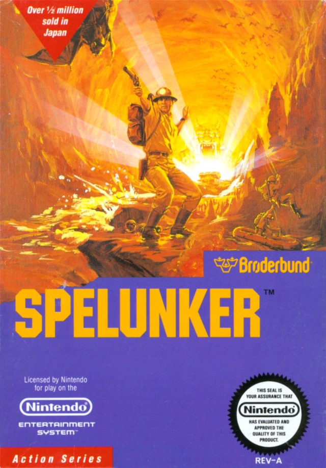 Spelunker - (NES) Nintendo Entertainment System [Pre-Owned] Video Games Broderbund   