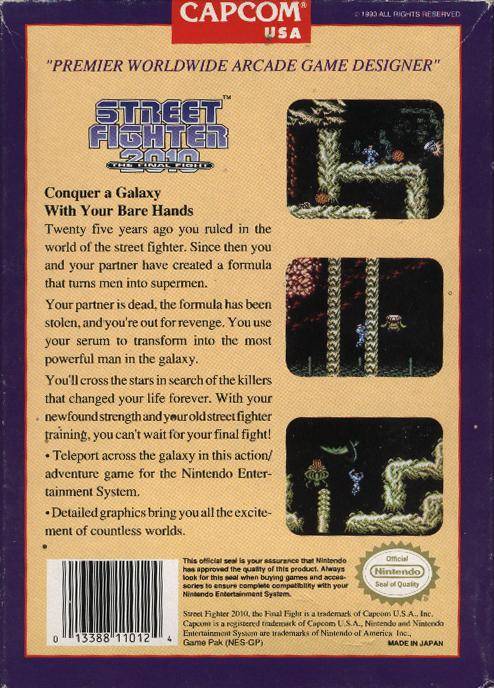 Street Fighter 2010: The Final Fight - (NES) Nintendo Entertainment System [Pre-Owned] Video Games Capcom   