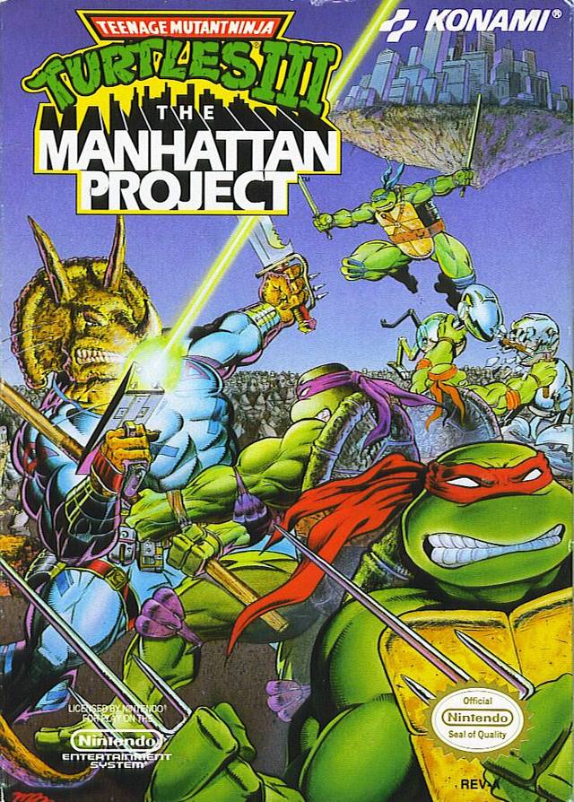 Teenage Mutant Ninja Turtles III: The Manhattan Project - (NES) Nintendo Entertainment System [Pre-Owned] Video Games Konami   