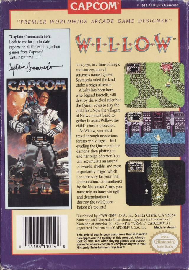 Willow - (NES) Nintendo Entertainment System [Pre-Owned] Video Games Capcom   