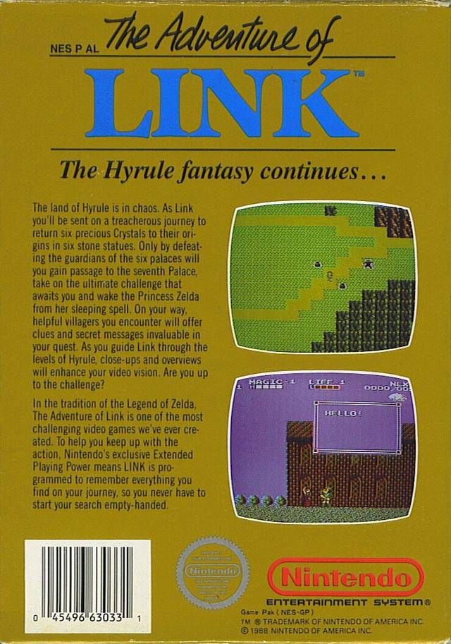 The Legend Of Zelda II: The Adventure of Link - (NES) Nintendo Entertainment System [Pre-Owned] Video Games Nintendo   