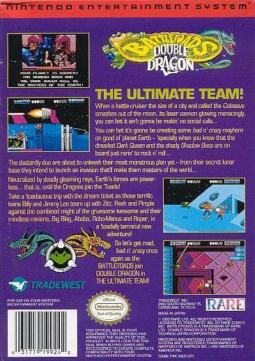 Battletoads & Double Dragon - (NES) Nintendo Entertainment System [Pre-Owned] Video Games Tradewest   