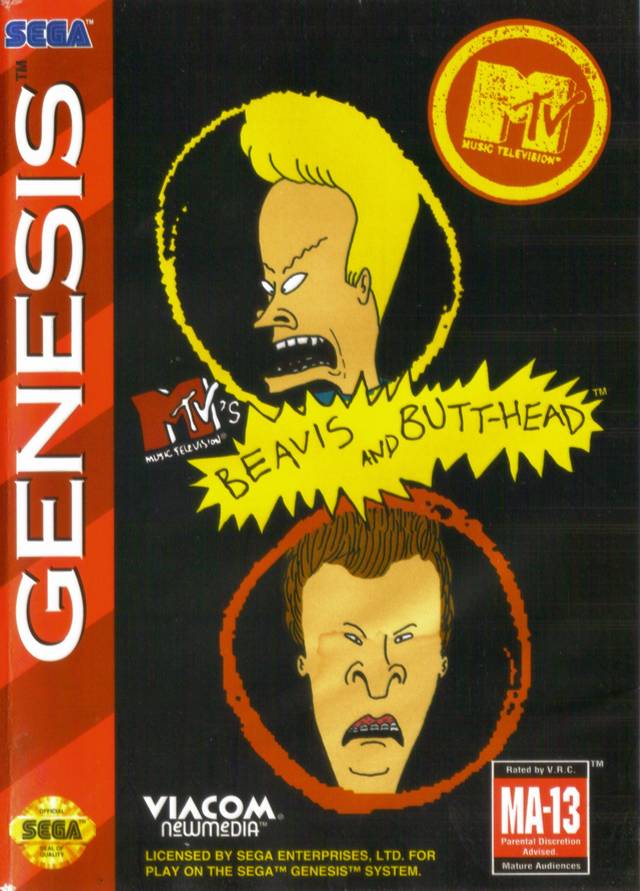 MTV's Beavis and Butt-head - SEGA Genesis [Pre-Owned] Video Games Viacom New Media   