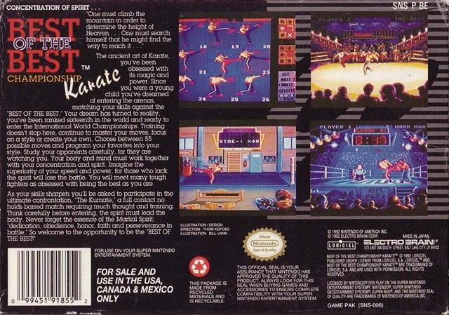 Best of the Best: Championship Karate - (SNES) Super Nintendo [Pre-Owned] Video Games Electro Brain   