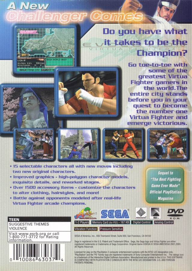 Virtua Fighter 4: Evolution (Greatest Hits) - (PS2) PlayStation 2 Video Games Sega   