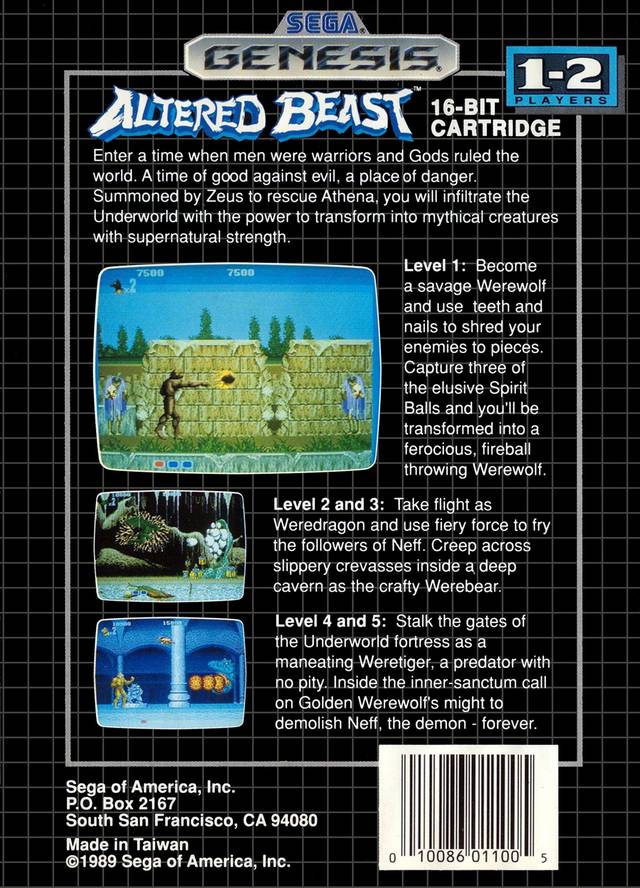 Altered Beast - (SG) Sega Genesis [Pre-Owned] Video Games SEGA   