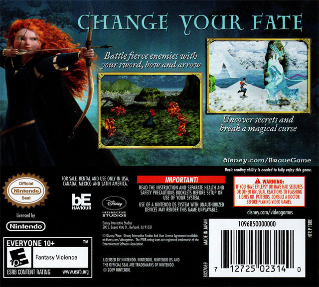 Disney/Pixar Brave - (NDS) Nintendo DS Video Games Disney Interactive Studios