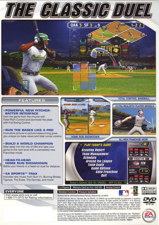 MVP Baseball 2003 - (PS2) PlayStation 2 [Pre-Owned] Video Games EA Sports   