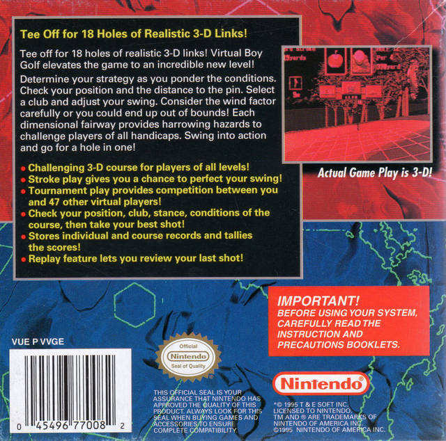 Golf - (VB) Virtual Boy  [Pre-Owned] Video Games Nintendo   