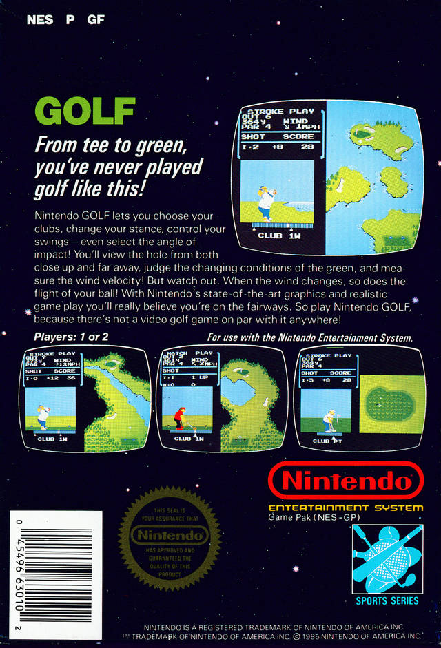 Golf - (NES) Nintendo Entertainment System [Pre-Owned] Video Games Nintendo   