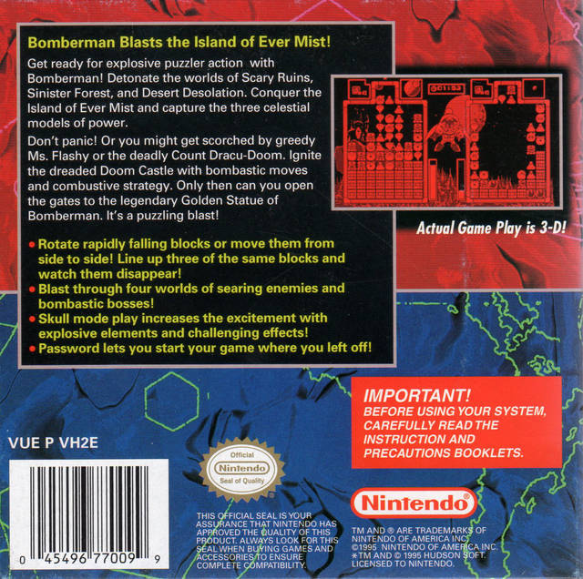 Panic Bomber - (VB) Virtual Boy [Pre-Owned] Video Games Hudson   