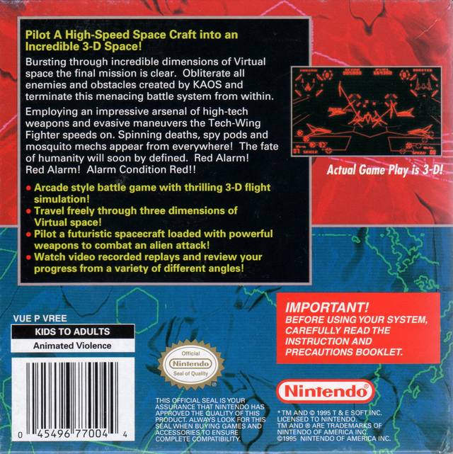 Red Alarm - (VB) Virtual Boy [Pre-Owned] Video Games Nintendo   