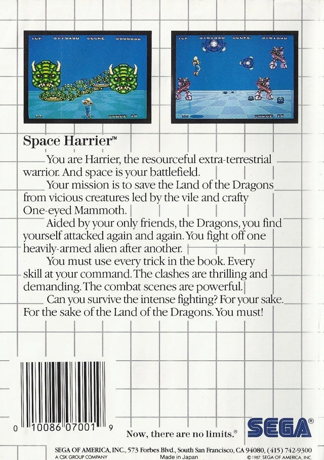 Space Harrier - SEGA Master System [Pre-Owned] Video Games Sega   