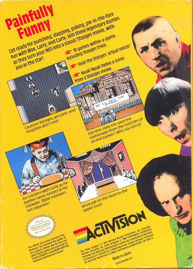 The Three Stooges - (NES) Nintendo Entertainment System [Pre-Owned] Video Games Activision   