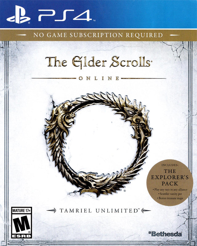 The Elder Scrolls Online: Tamriel Unlimited - (PS4) PlayStation 4 [Pre-Owned] Video Games Bethesda Softworks