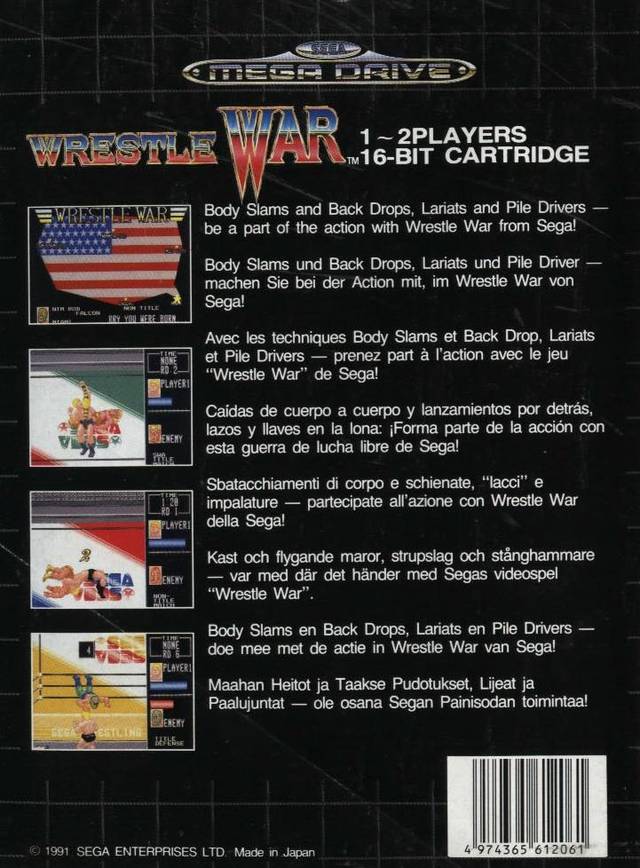 Wrestle War - SEGA Mega Drive [Pre-Owned] (European Import) Video Games Sega   