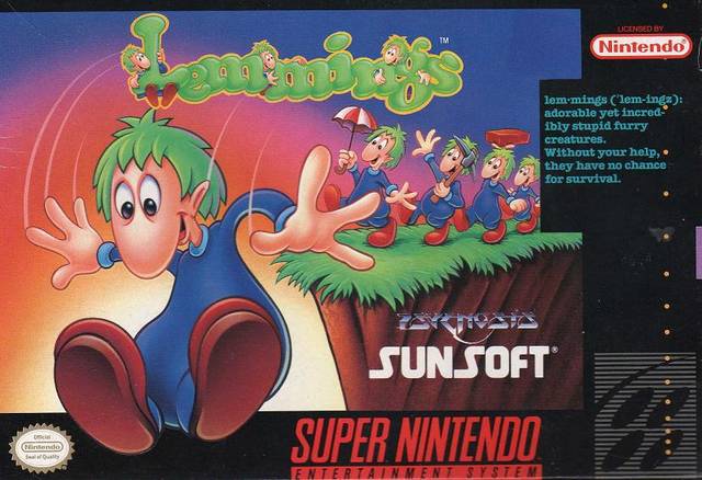 Lemmings - (SNES) Super Nintendo [Pre-Owned] Video Games SunSoft   