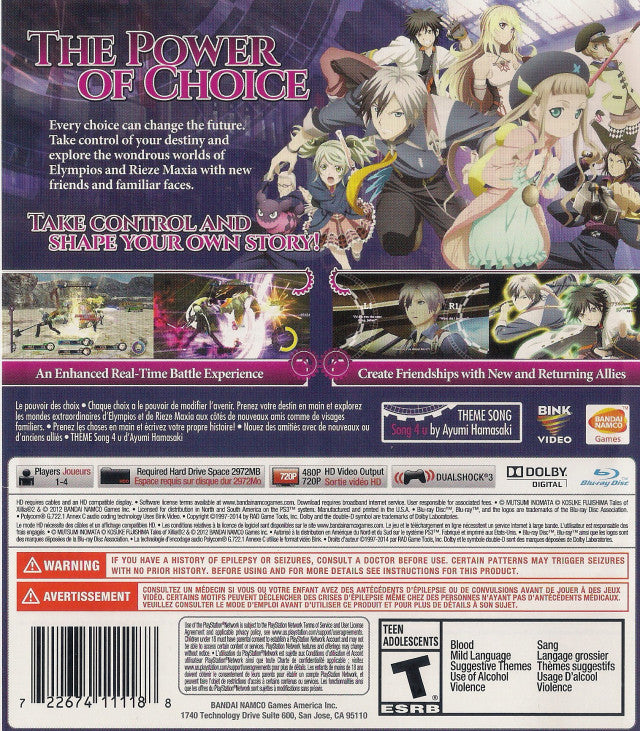 Tales of Xillia 2 - (PS3) PlayStation 3 Video Games Bandai Namco Games   