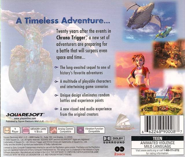 Chrono Cross (Greatest Hits) - (PS1) PlayStation 1 [Pre-Owned] Video Games Square EA   