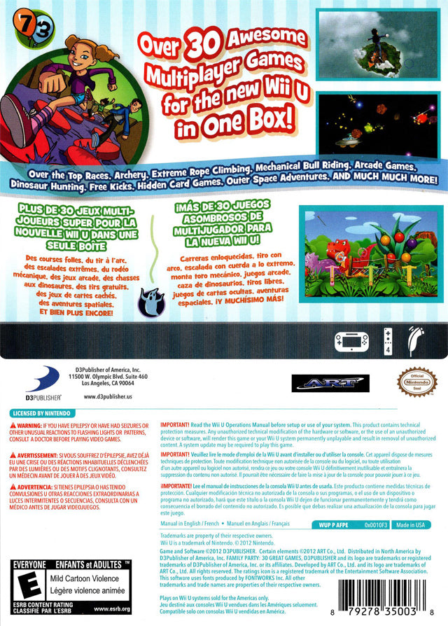 Family Party: 30 Great Games Obstacle Arcade - Nintendo Wii U