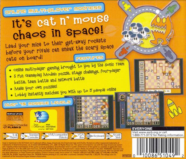 ChuChu Rocket! - (DC) SEGA Dreamcast [Pre-Owned] Video Games Sega   