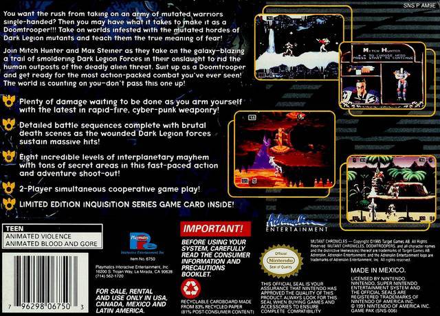 Doom Troopers - (SNES) Super Nintendo [Pre-Owned] Video Games Playmates   