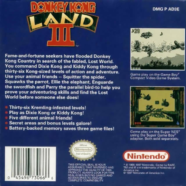 Donkey Kong Land III - (GB) Game Boy [Pre-Owned] Video Games Nintendo   