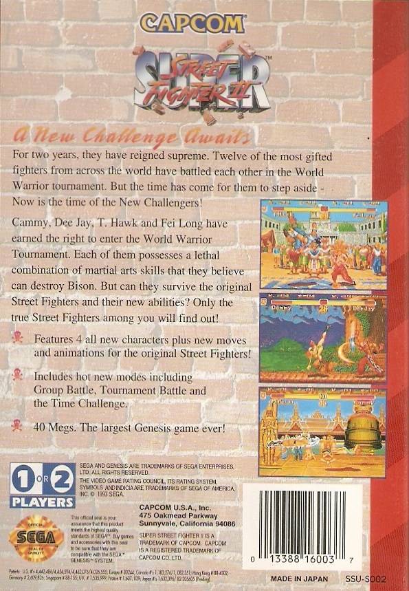 Super Street Fighter II - SEGA Genesis [Pre-Owned] Video Games Capcom   