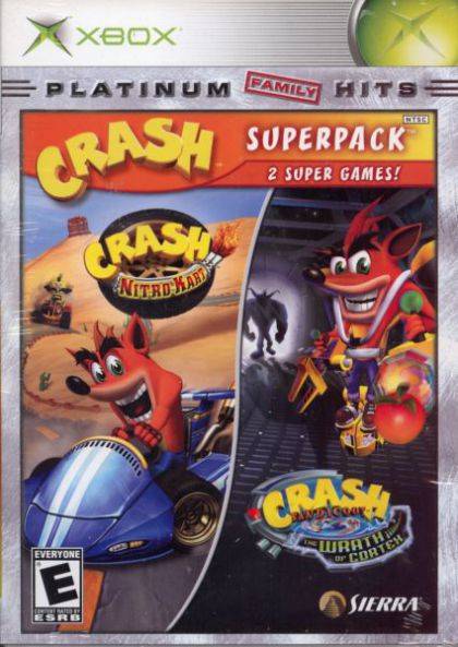 Crash Superpack - Crash Nitro Kart / Crash Bandicoot: The Wrath of Cortex - Xbox Video Games VU Games   