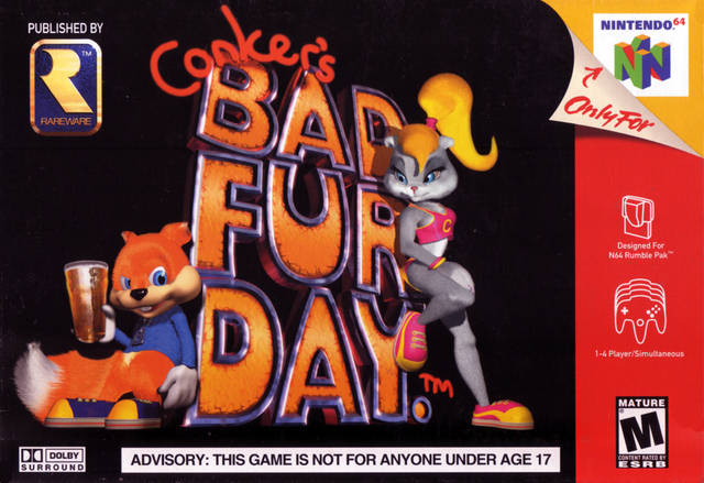 Conker's Bad Fur Day - (N64) Nintendo 64 [Pre-Owned] Video Games Rare Ltd.   