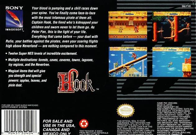 Hook - (SNES) Super Nintendo [Pre-Owned] Video Games Sony Imagesoft   