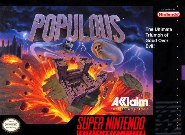 Populous - (SNES) Super Nintendo [Pre-Owned] Video Games Acclaim   