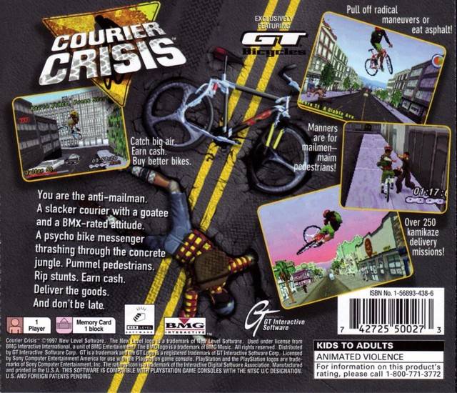 Courier Crisis - (PS1) PlayStation 1 Video Games GT Interactive   