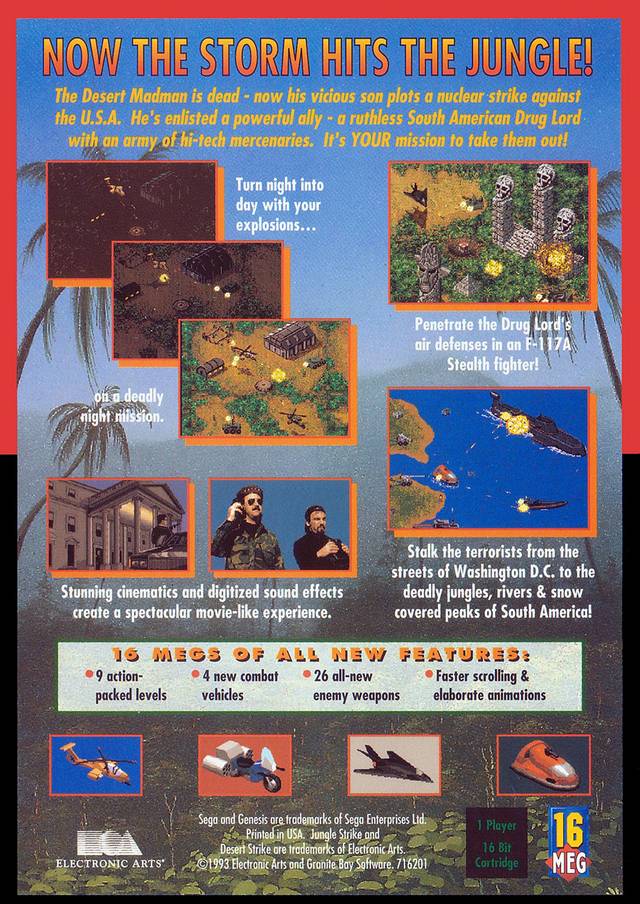 Jungle Strike - SEGA Genesis [Pre-Owned] Video Games Electronic Arts   