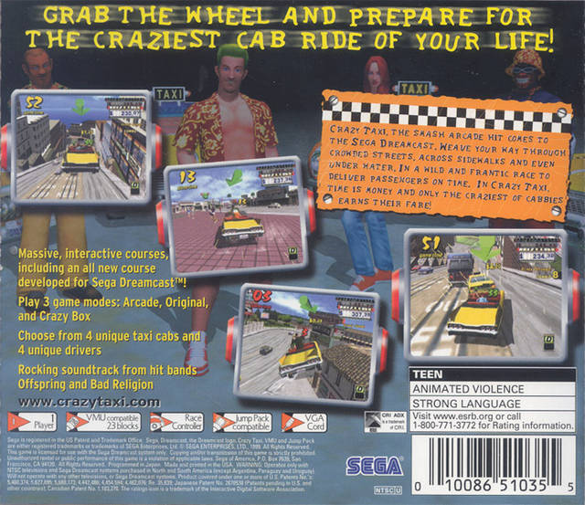 Crazy Taxi - (DC) SEGA Dreamcast  [Pre-Owned] Video Games Sega   