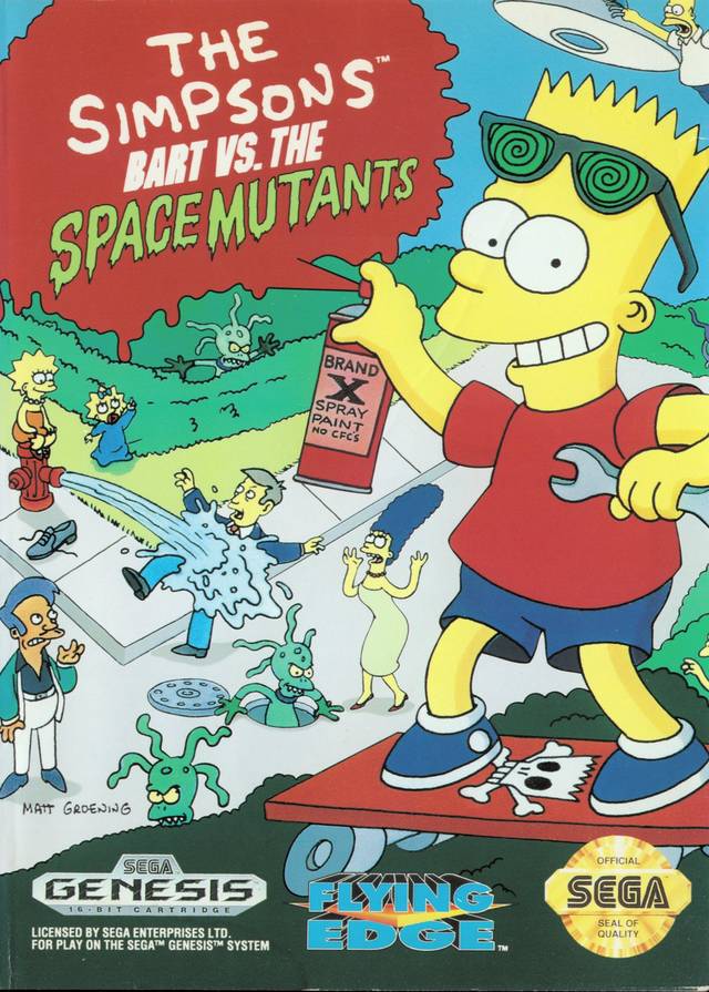 The Simpsons: Bart vs. the Space Mutants - (SG) SEGA Genesis  [Pre-Owned] Video Games Flying Edge   