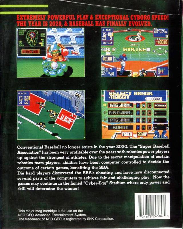 2020 Super Baseball - (AES) SNK NeoGeo [Pre-Owned] | J&L Game