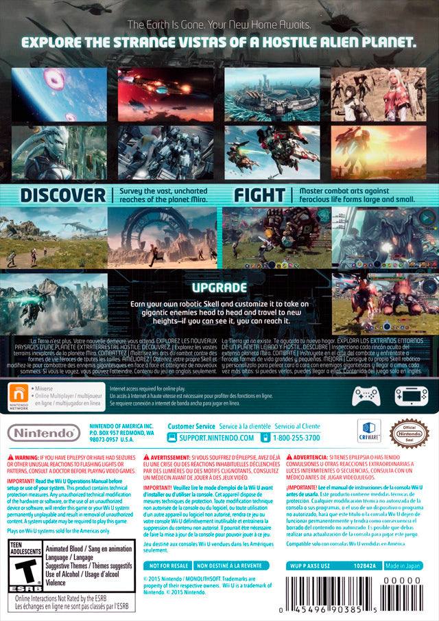 Xenoblade Chronicles X - Nintendo Wii U [Pre-Owned] Video Games Nintendo   