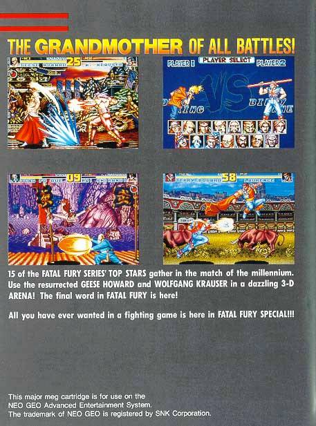 Fatal Fury Special - (SNK) SNK NeoGeo [Pre-Owned] Video Games SNK