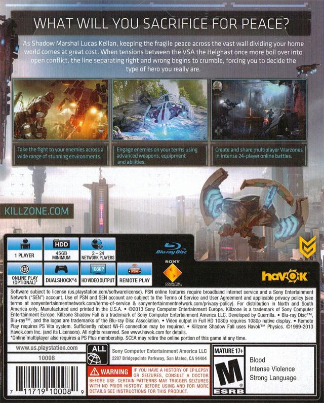 Killzone: Shadow Fall - (PS4) PlayStation 4 [Pre-Owned] Video Games SCEA   