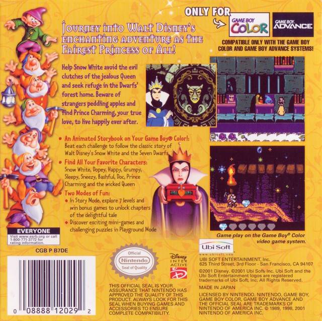 Walt Disney's Snow White and the Seven Dwarfs - (GBC) Game Boy Color [Pre-Owned] Video Games Ubisoft   