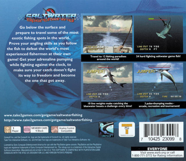 Saltwater Sportfishing - (PS1) PlayStation 1 [Pre-Owned] Video Games Take-Two Interactive   